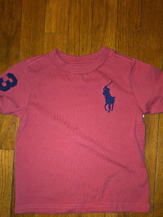 Ralph Lauren Other - Ralph Lauren Red Toddler Polo Player Tee with Navy Embroidery